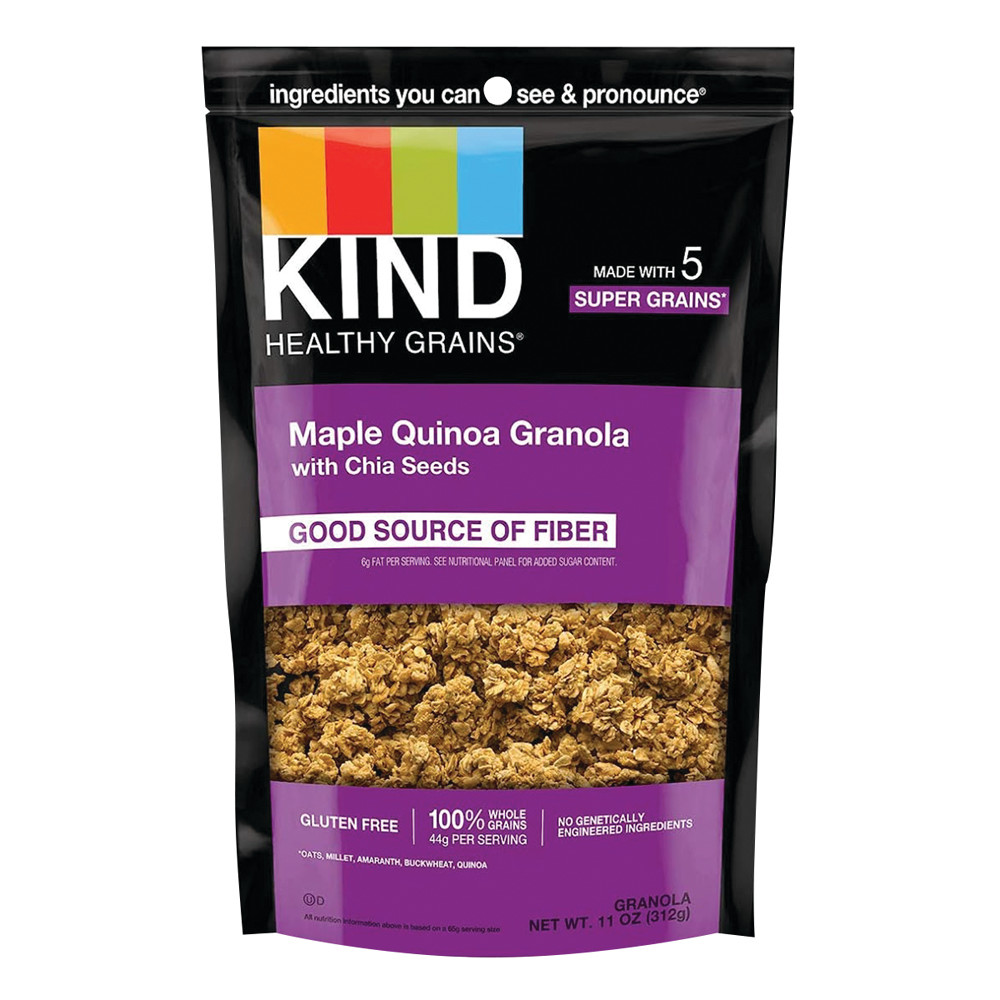 KIND Maple Quinoa Granola Clusters 11 oz Pouch Nassau Candy