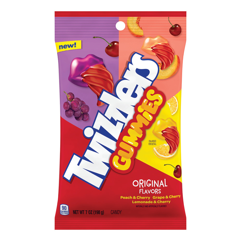 Twizzlers Gummies Original 5 oz Peg Bag Nassau Candy