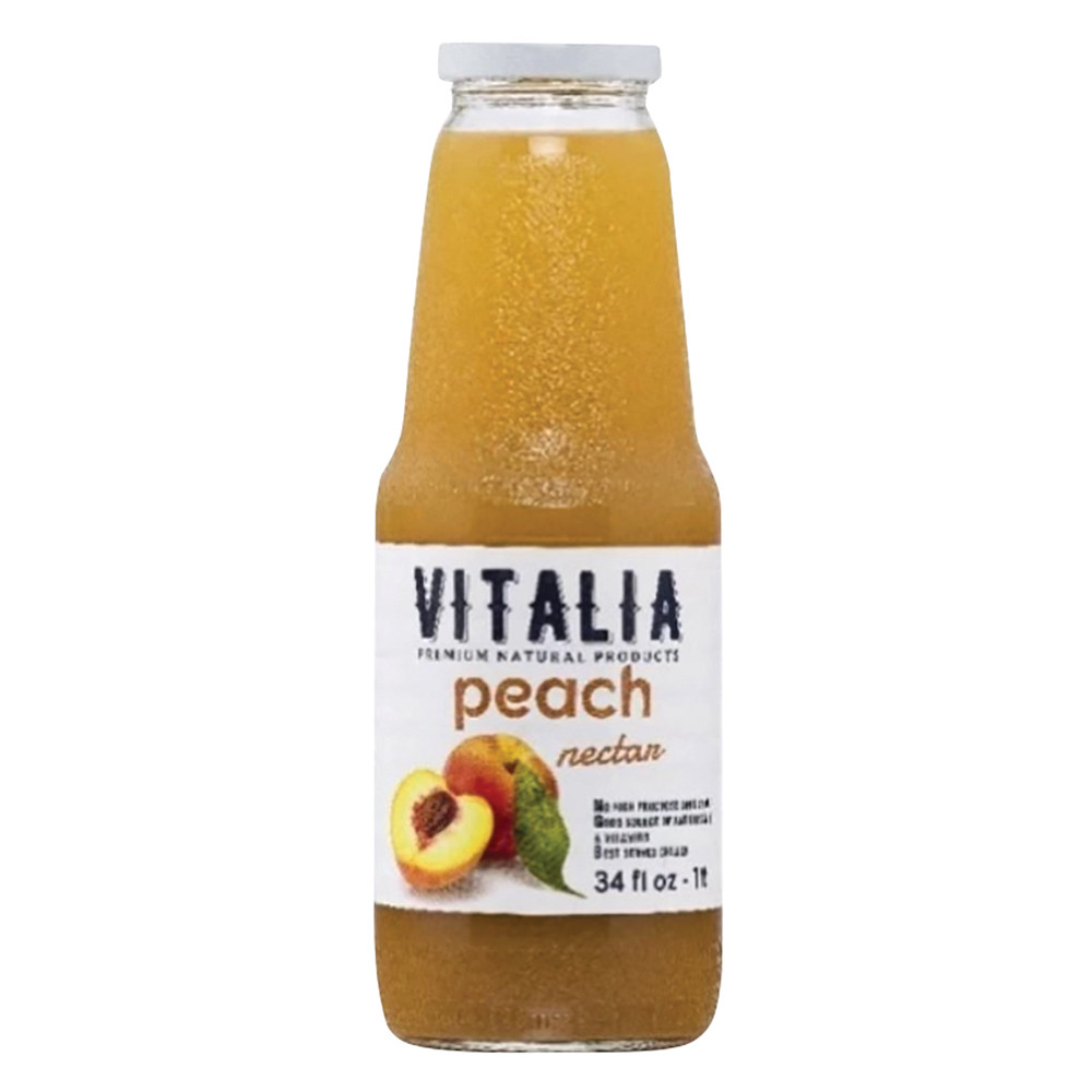 Vitalia Peach Nectar 34 oz Bottle Nassau Candy