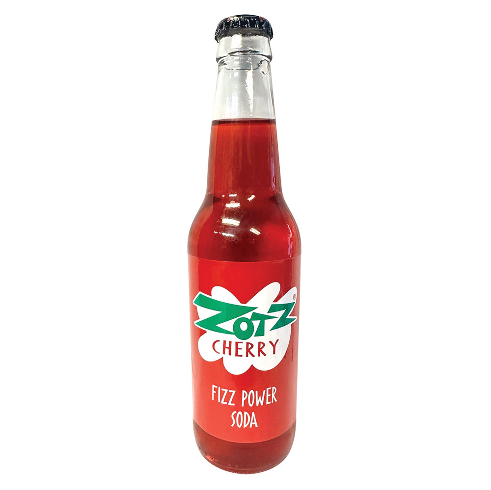 Rocket Fizz Zotz Cherry Fizz Power Soda 12 oz Nassau Candy