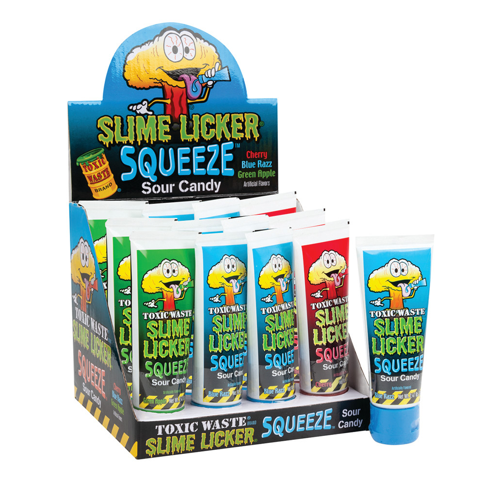 3 SLIME LICKERS SQUEEZE TUBE TOXIC WASTE LOT OF 3 BRAND NEW LIQUID CANDY