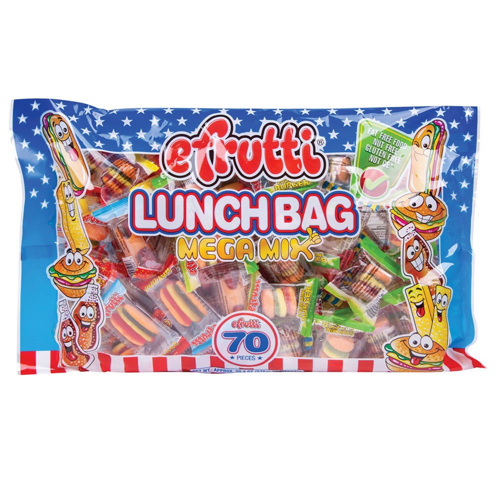 e.frutti Lunchbag Gummy Mega Mix 70 Count Bag | Nassau Candy