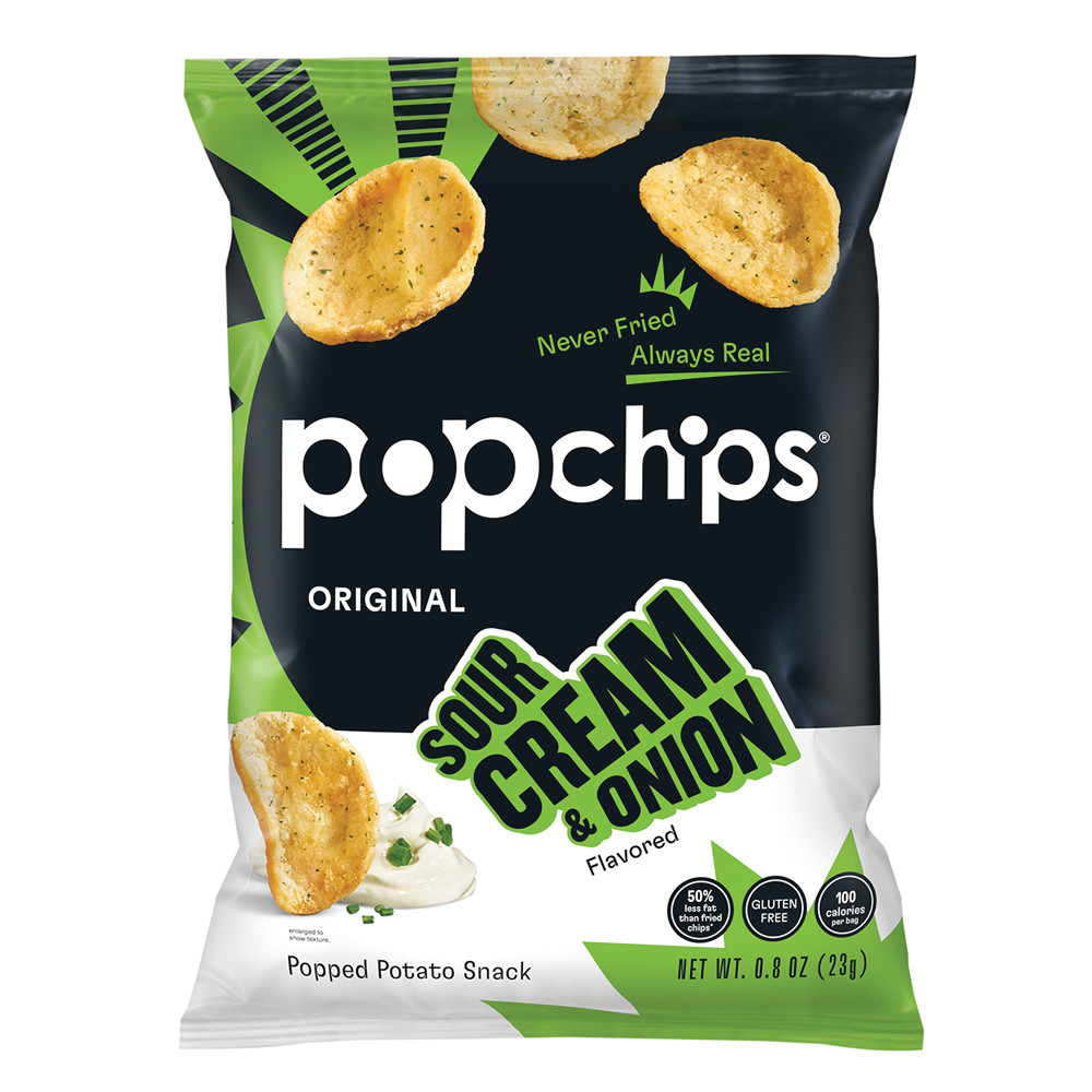 Popchips Sour Cream & Onion 0.8 oz Pouch Nassau Candy