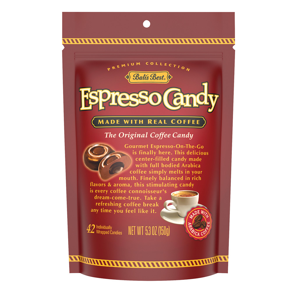 Bali's Best Espresso Candy 5.3 Oz Peg Bag Nassau Candy