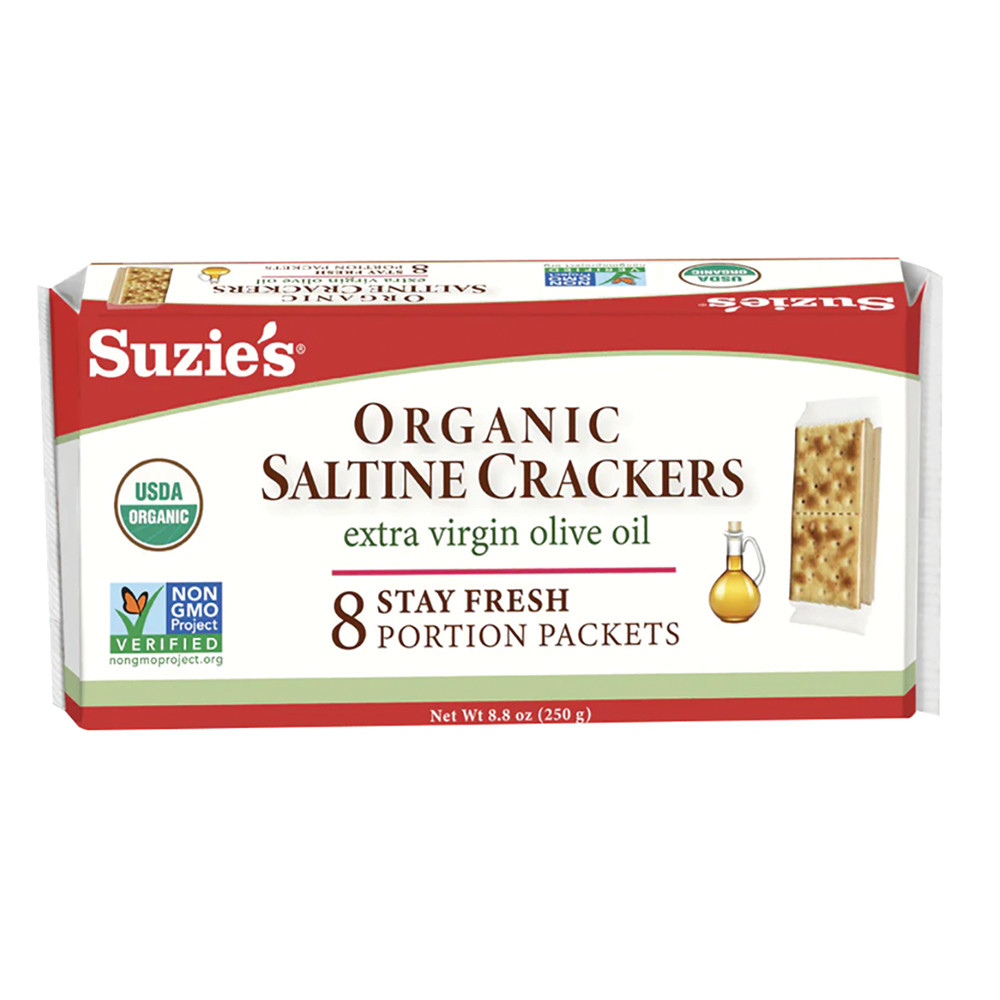 Suzie&'s Saltines Crackers With Extra Virgin Olive Nassau Candy