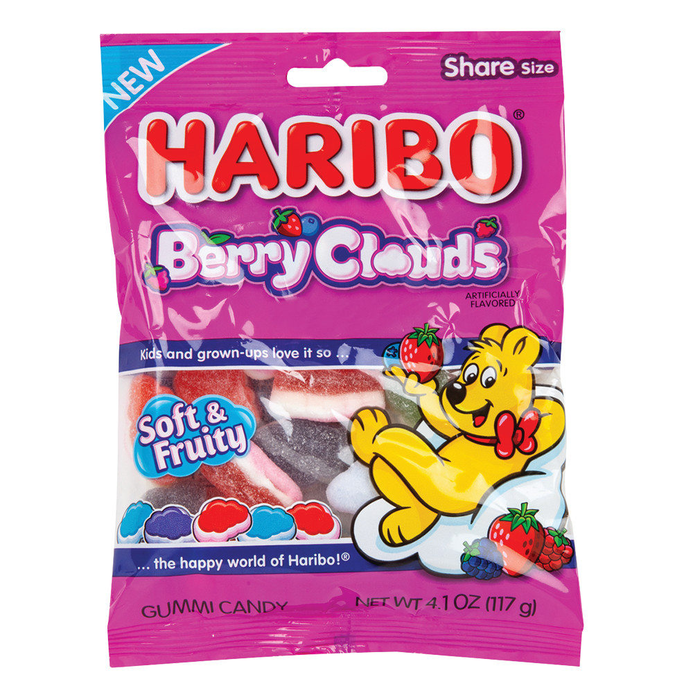 BTS 公式 クラウドベリー抽選当選品　バッジ CLOUD VERRY Haribo Berry Clouds 4.1 oz Peg Bag | Nassau Candy