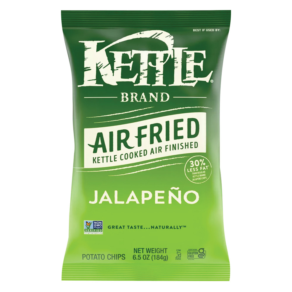 Kettle Jalapeno Air Fried Chips 4.25 oz Bag Nassau Candy