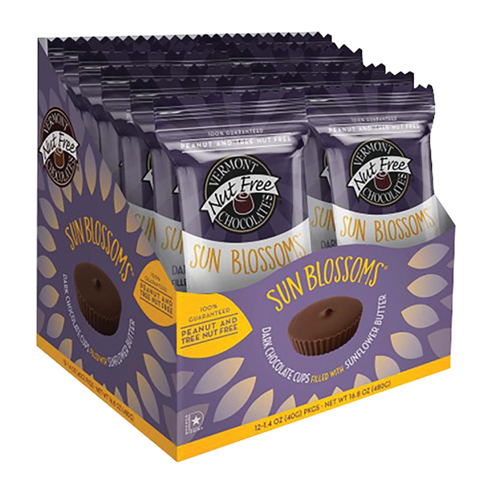 Vermont Nut Free Chocolates Dark Chocolate Sun Blossoms | Nassau Candy
