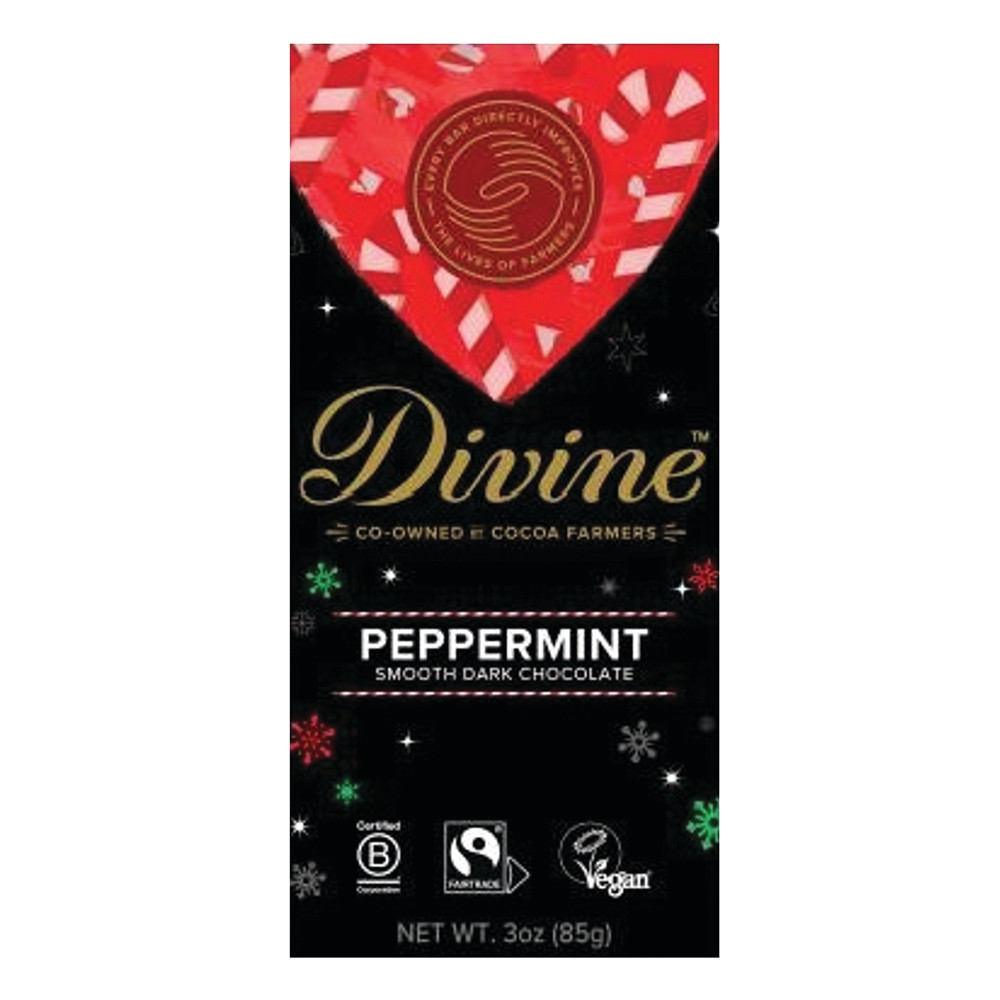 Divine Dark Chocolate w/ Peppermint Bar Nassau Candy