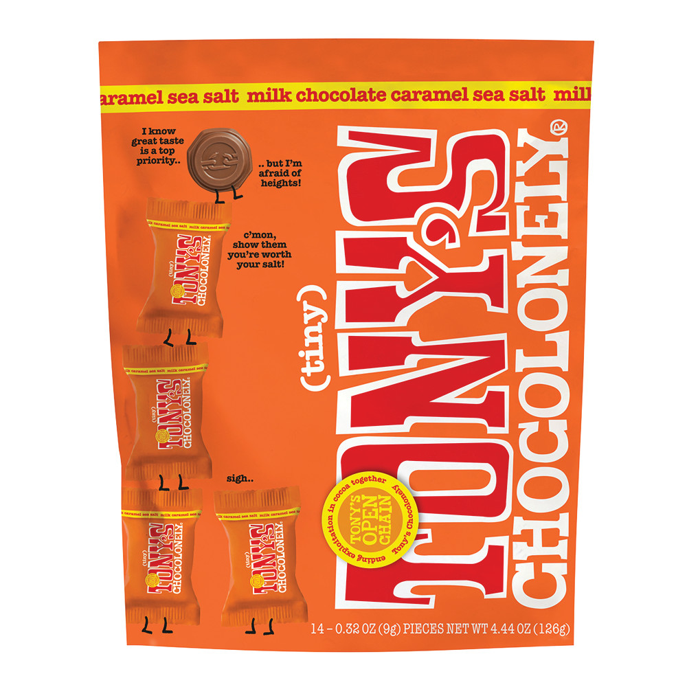 Tony's Chocolonely Tiny Caramel Sea Salt Pouch | Nassau Candy