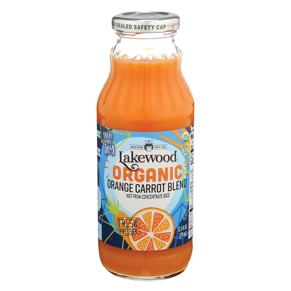 Lakewood Organic Juices Orange Carrot 12.5 Oz Bottle | Nassau Candy