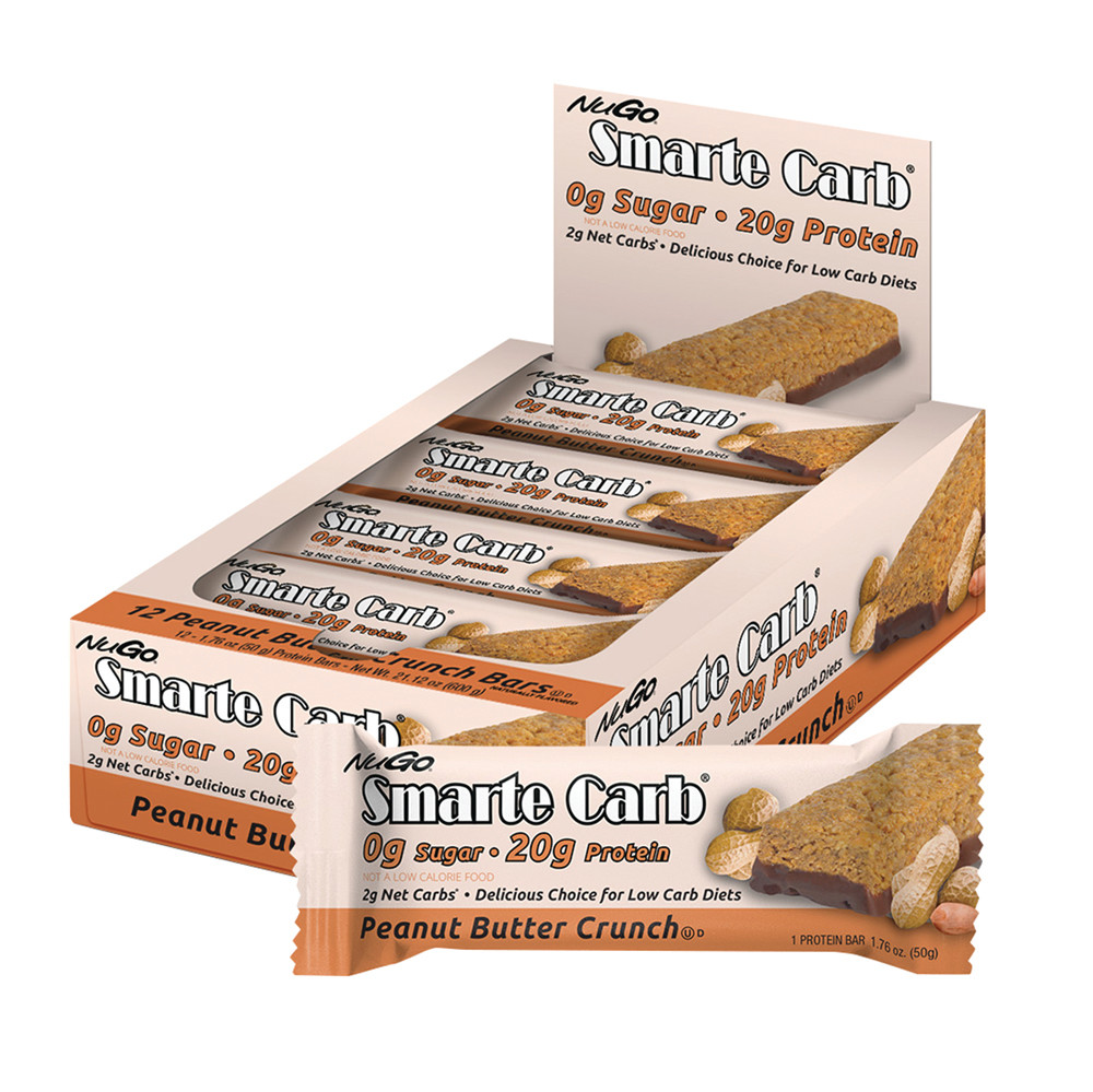 Nugo Smarte Carb SF Peanut Butter Crunch Bar Nassau Candy