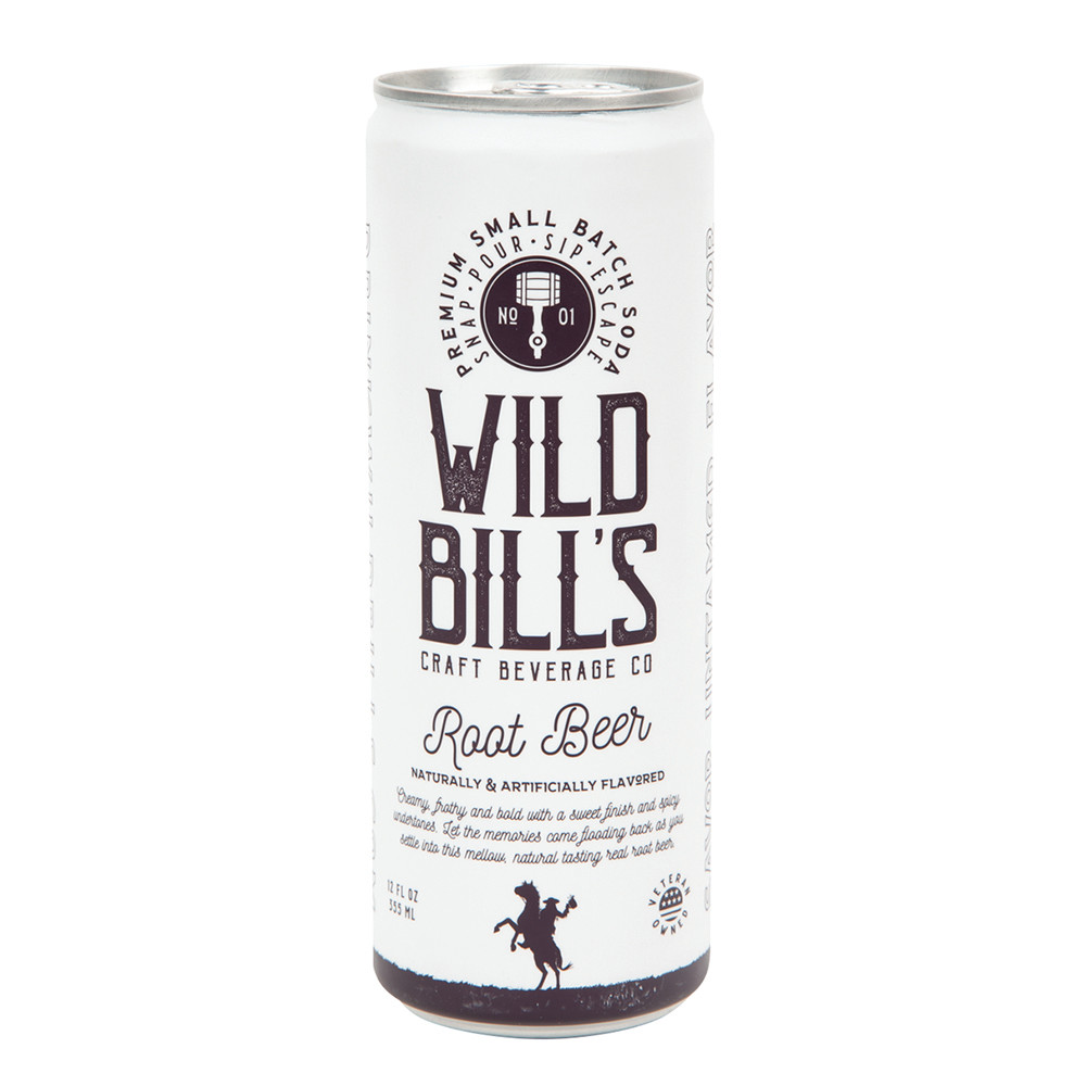 Wild Bill’s Soda Root Beer 12 oz Can | Nassau Candy