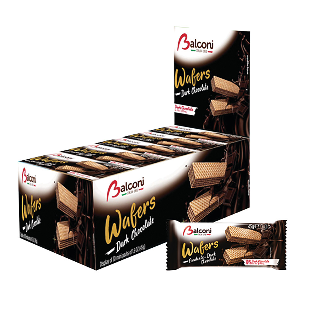 Balconi Dark Chocolate Wafer 1.6 oz Bag Nassau Candy