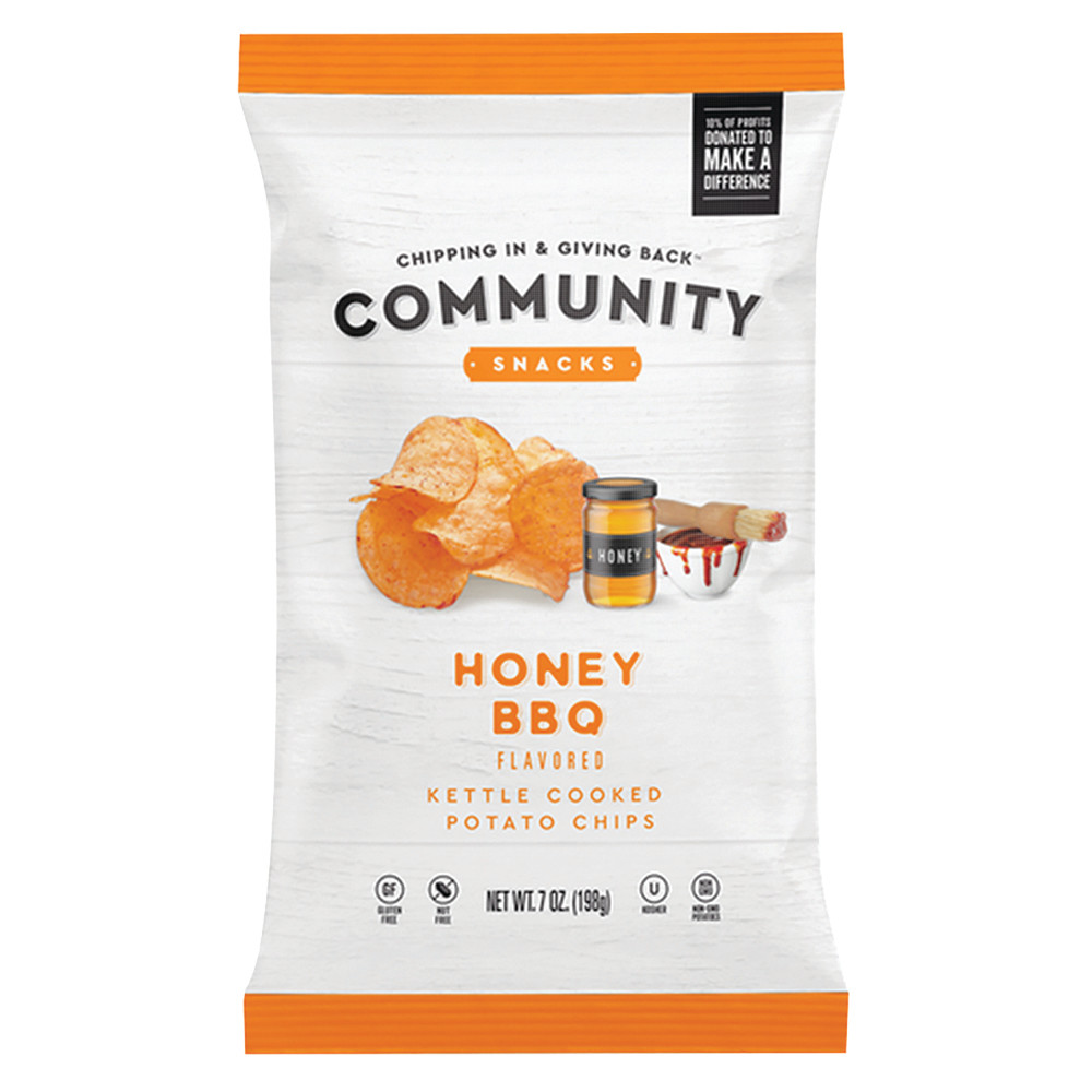 Community Snacks Honey BBQ Chips 2 oz Bag | Nassau Candy