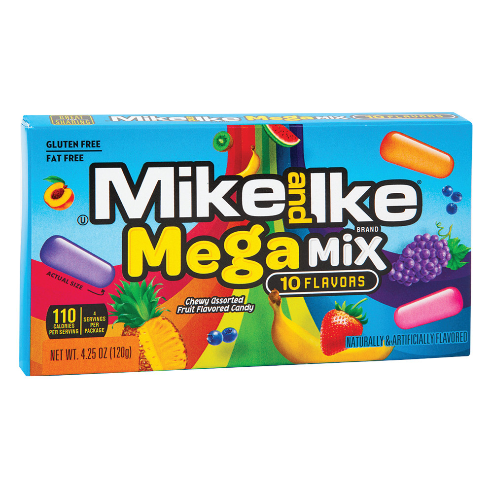 Mike & Ike Mega Mix 4.25 oz Theater Box | Nassau Candy