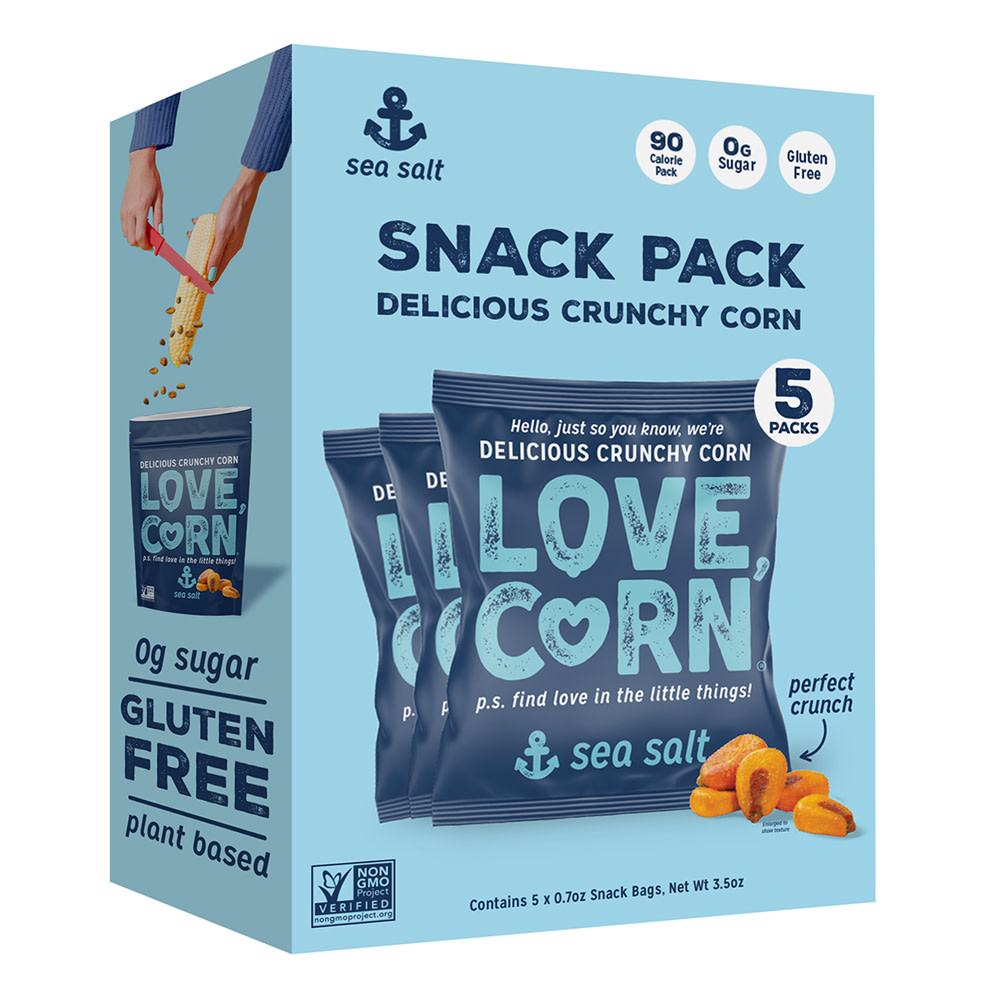 LOVE, CORN Sea Salt Crunchy Corn, 1.6 oz