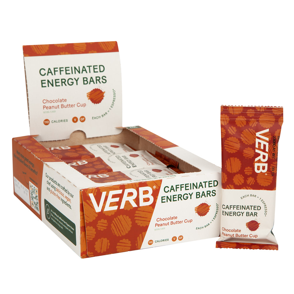 Verb Chocolate Peanut Butter Cup Energy Bars Nassau Candy
