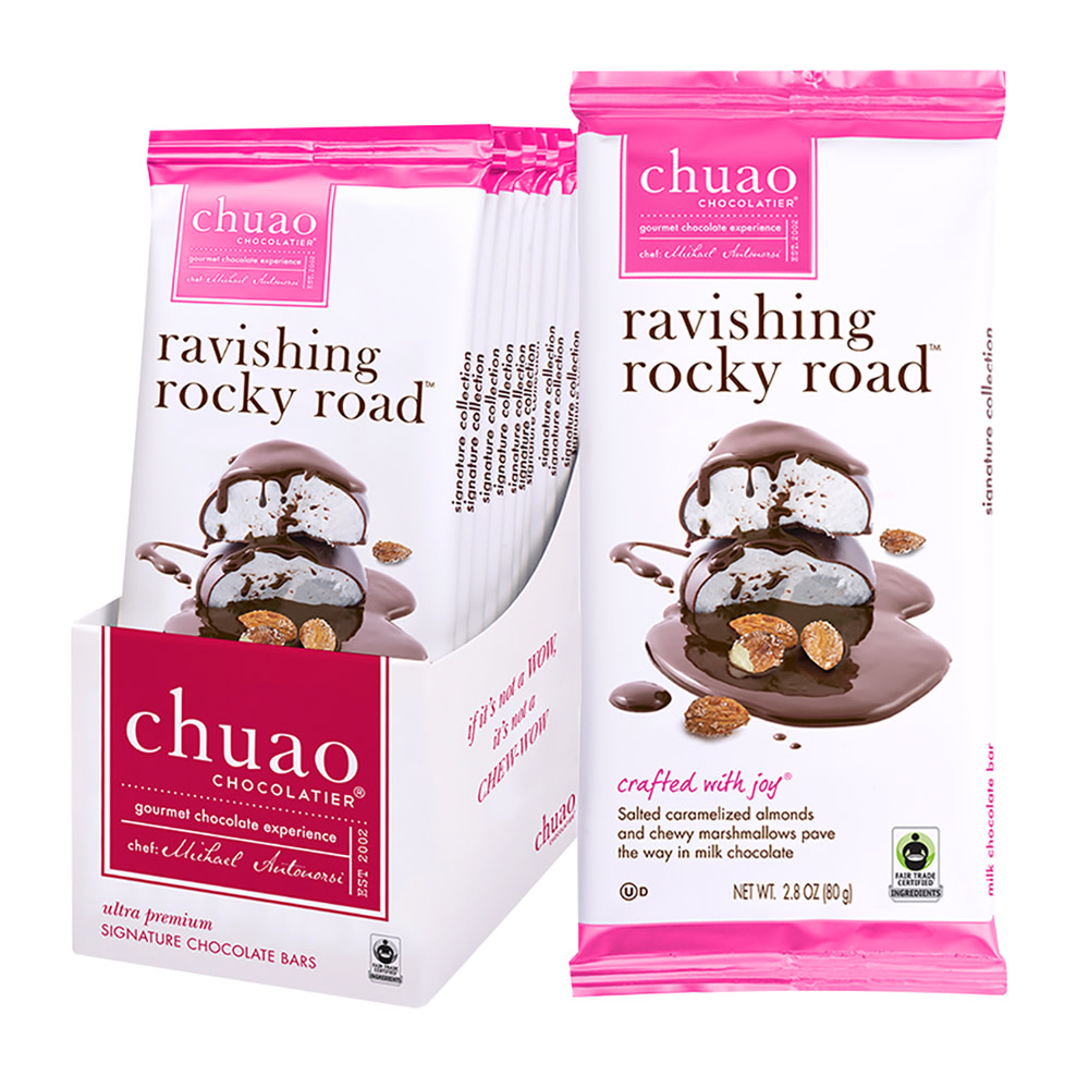 Chuao Milk Chocolate Ravishing Rocky Road 2.8 oz Bar | Nassau Candy