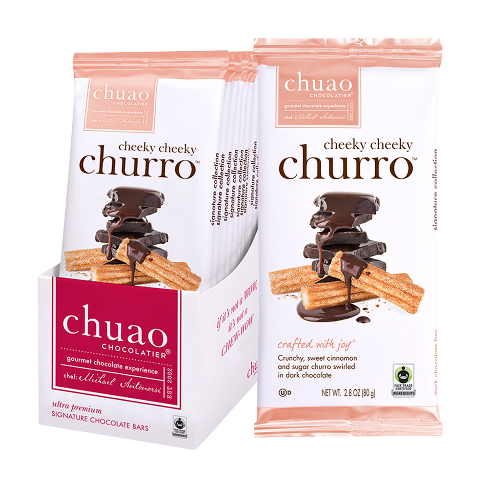 Chuao Dark Chocolate Cheeky Cheeky Churro 2.8 oz Bar | Nassau Candy