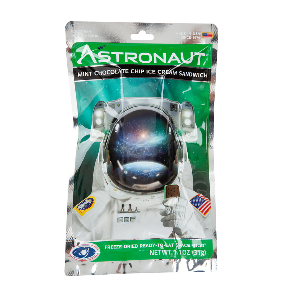 Astronaut Ice Cream Mint Chocolate Chip 1.2 oz | Nassau Candy