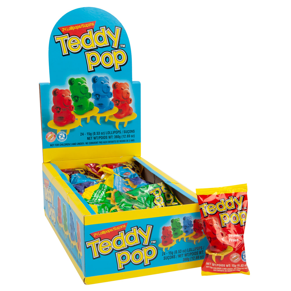 テディ POP Teddy Pop Lollipop Ring 0.53 oz | Nassau Candy