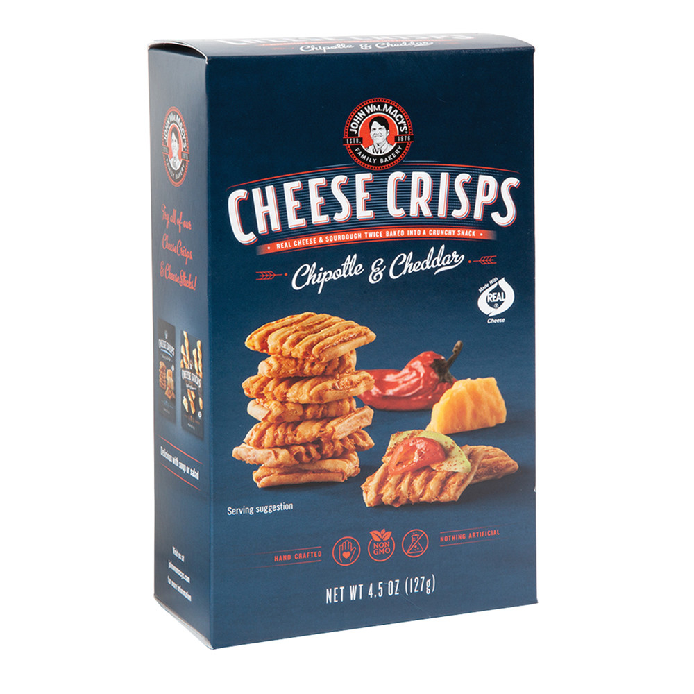 John Wm. Macy's Chipotle & Cheddar Crisps Box Nassau Candy