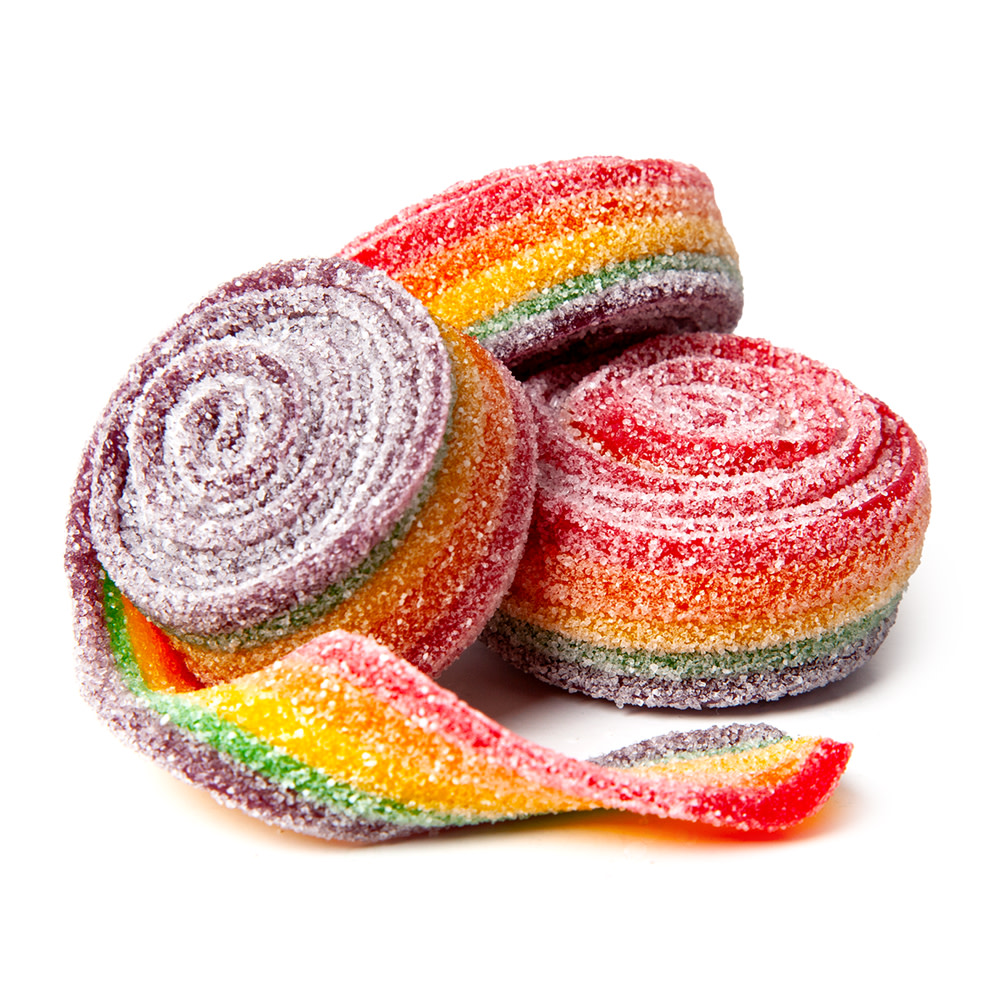 Clever Candy Rainbow Sour Rolled Belts Nassau Candy