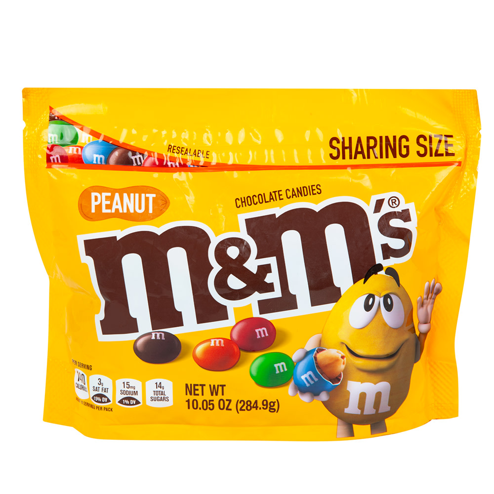 M&M'S Peanut 10.05 oz Pouch | Nassau Candy