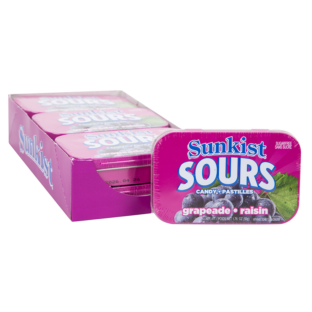 【さかい】GrapeKush10ml PinkCitrusSoda10ml Sunkist Sours Grapeade 1.76 oz Tin | Nassau Candy