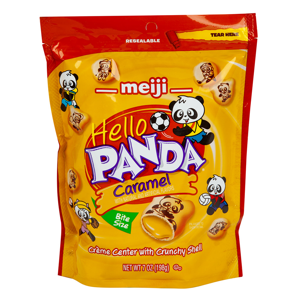 Hello Panda Caramel Cookies 7 oz Pouch | Nassau Candy