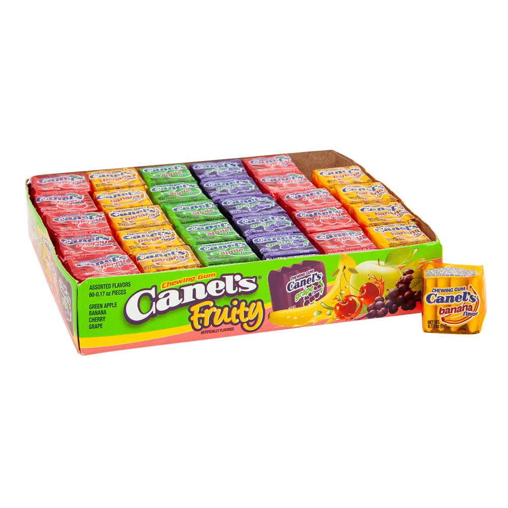 Canel's Fruity Chewing Gum 60 Piece Tray | Nassau Candy
