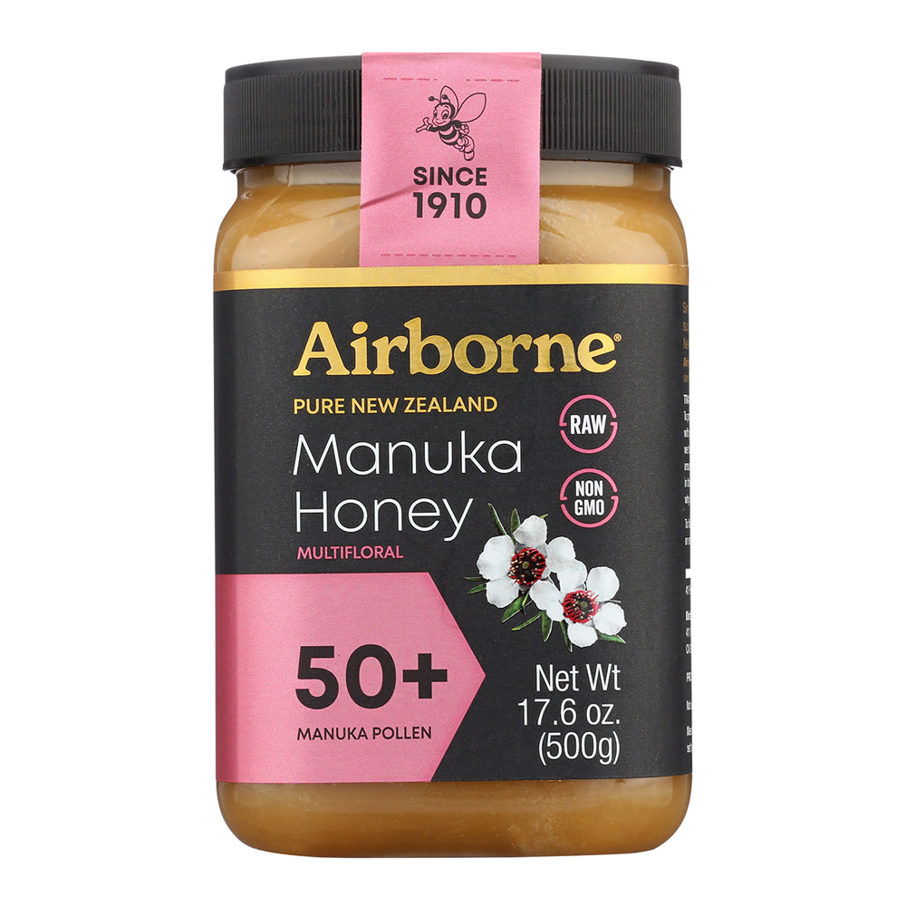Airborne 50+ Manuka Honey Multifloral 17.6 oz Jar | Nassau Candy