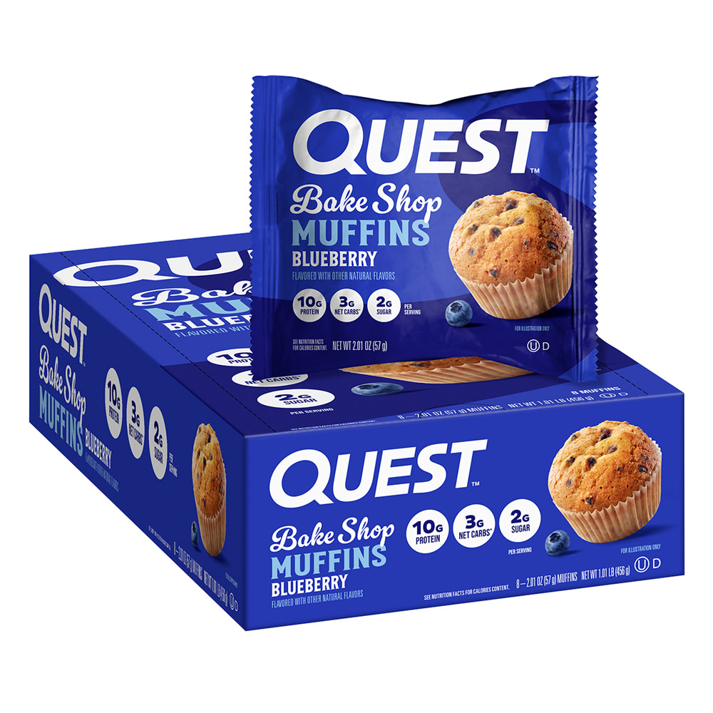 【bake keko様】専用・青360ｇ×2袋✨≪リクエスト特割特価≫ Quest Bake Shop Blueberry Muffins 2.01 oz | Nassau Candy