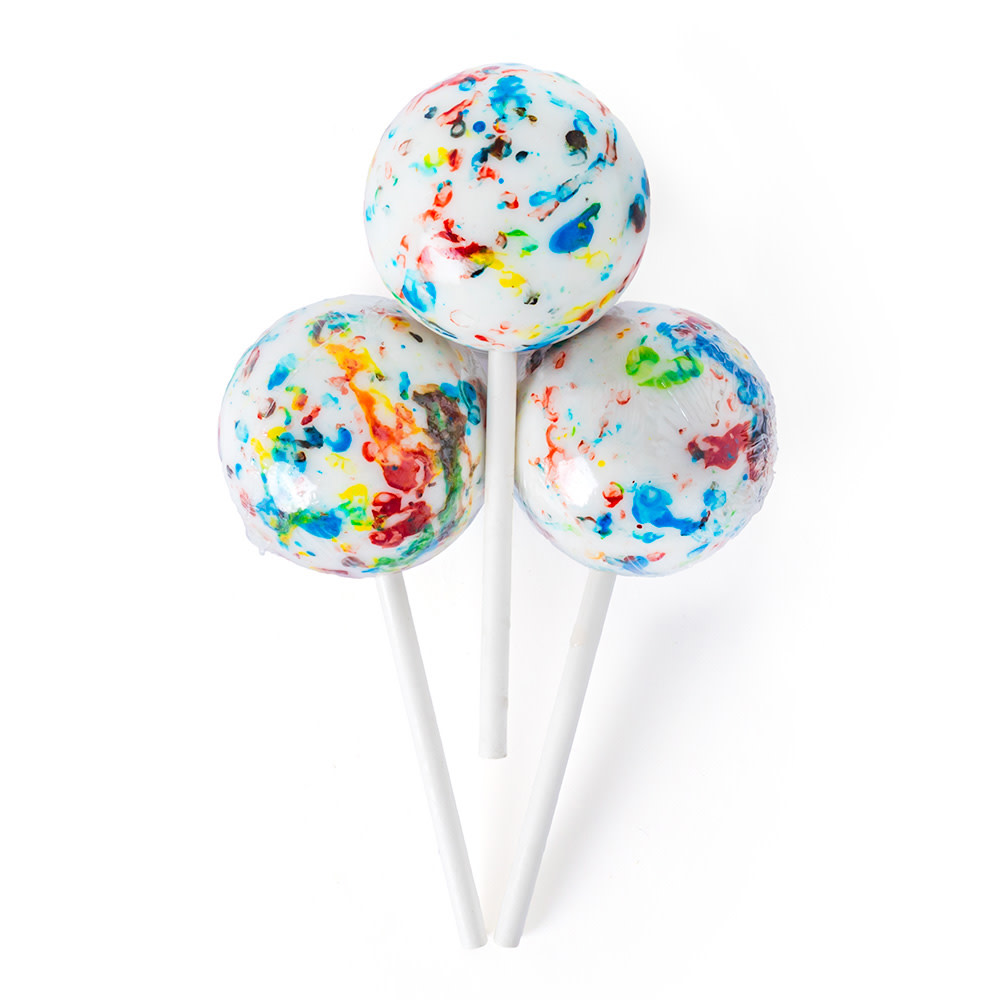 candy  Clever Candy Jawbreaker on a Stick 2.25 Inches Wrapped | Nassau Candy