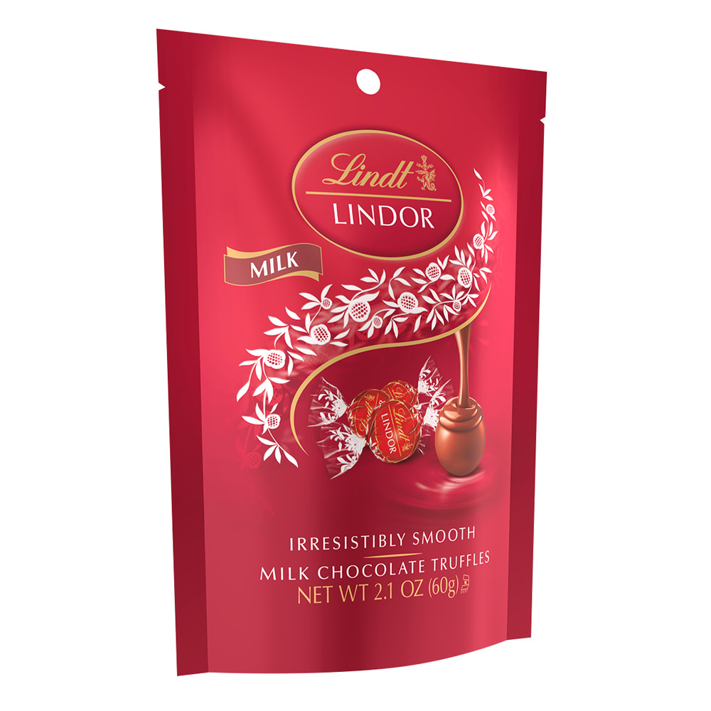 Lindt Lindor Milk Chocolate Truffle 2.1 oz Peg Bag | Nassau Candy
