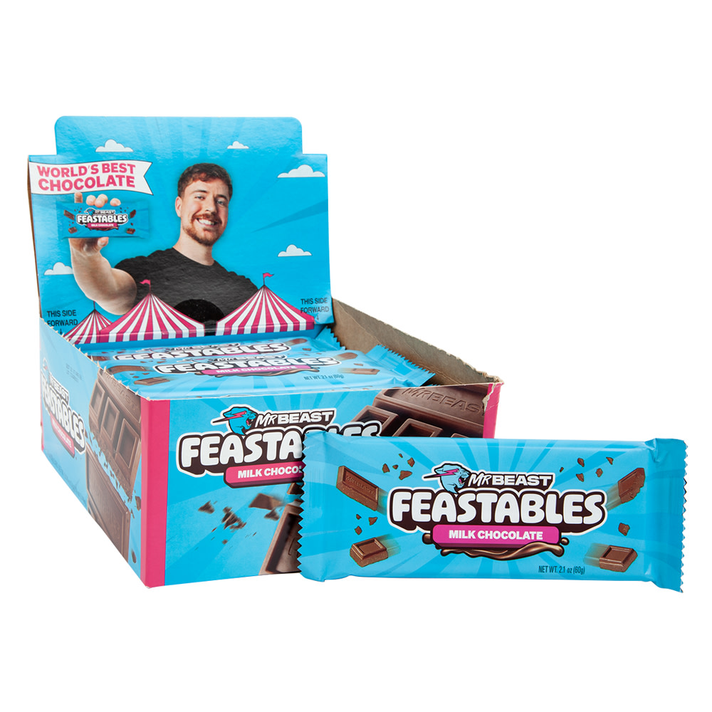 MrBeast Feastables Milk Chocolate Bar 2.11 oz | Nassau Candy