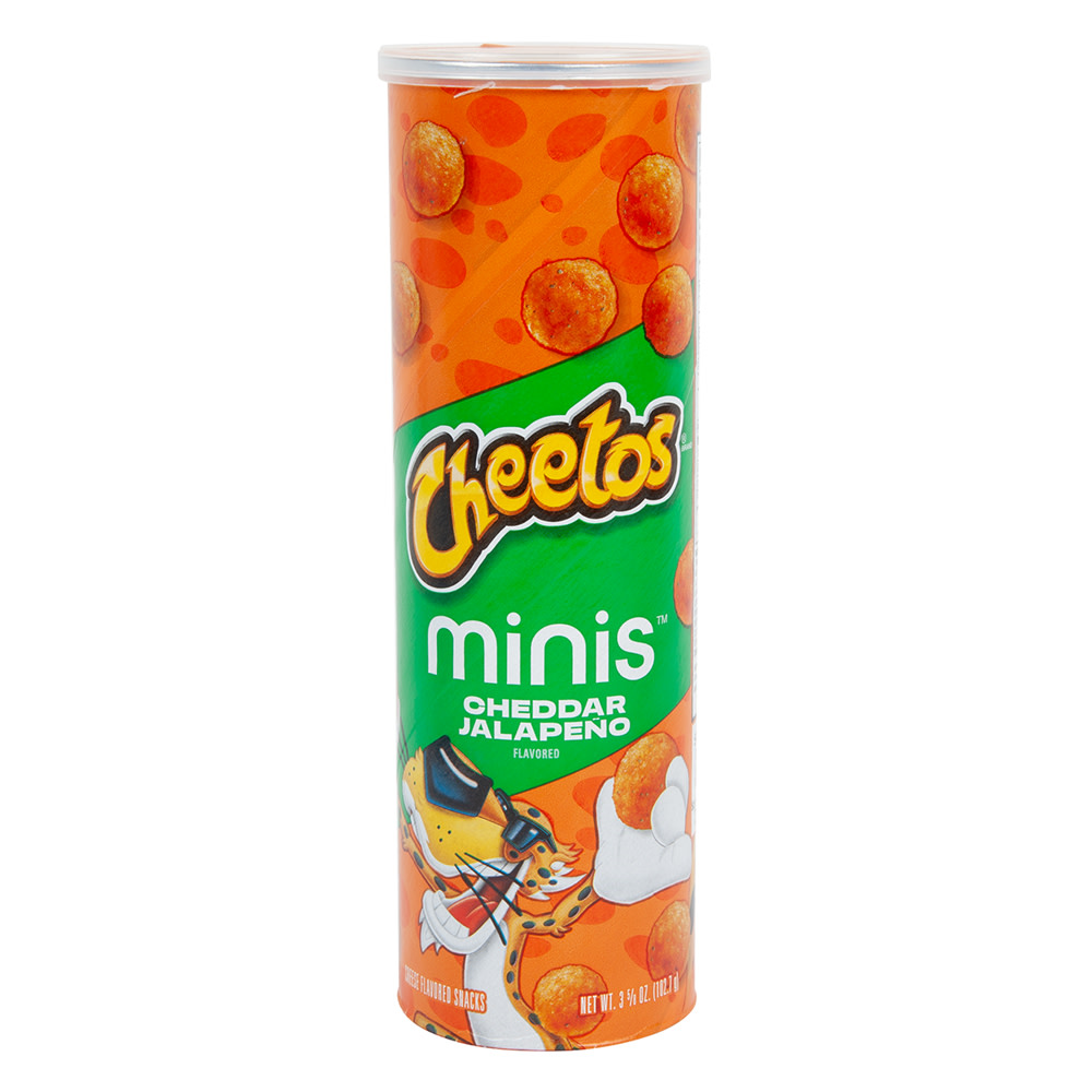 Cheetos Minis Cheddar Jalapeno Canister | Nassau Candy