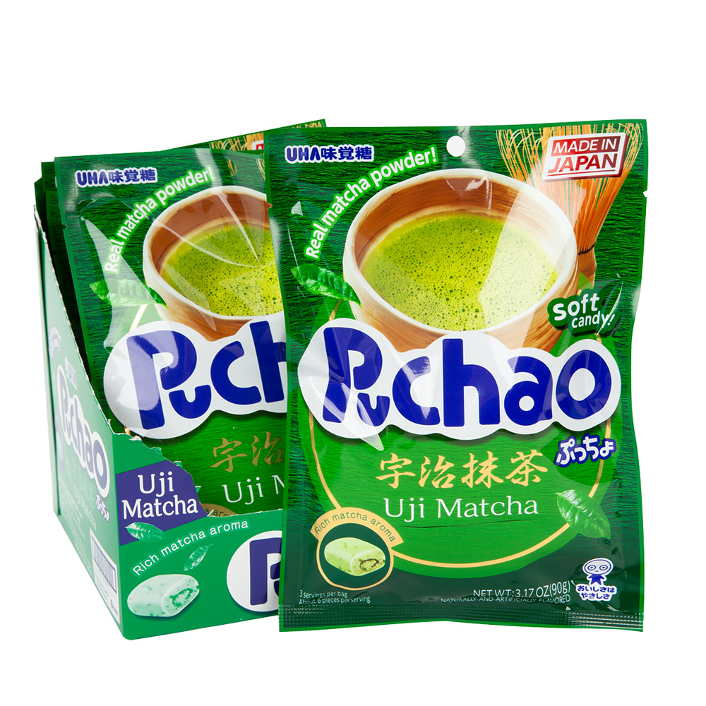 Puchao Uji Matcha Chewy Gummy Candy Peg Bag | Nassau Candy