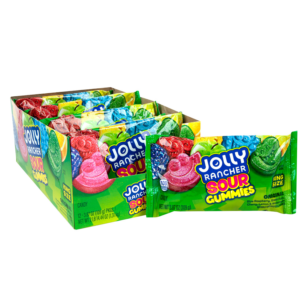 Jolly Rancher Sour Gummies King Size 3.87 oz Bag | Nassau Candy