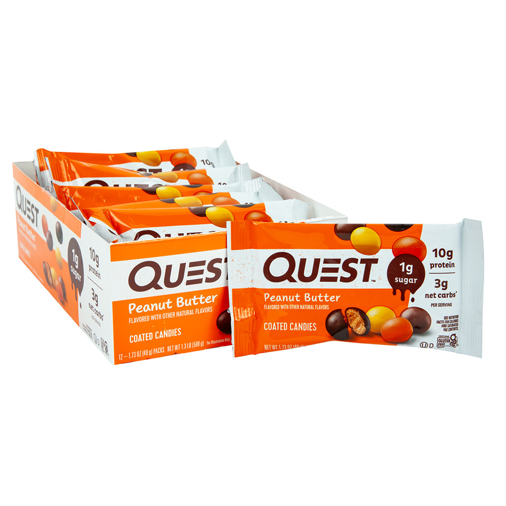 Quest Peanut Butter Coated Candies 1.73 oz Bag | Nassau Candy