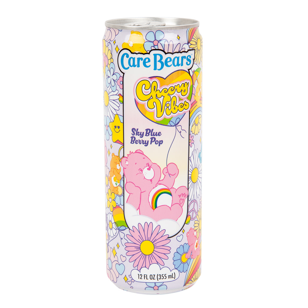 Care Bears Cheery Vibes Sky Blue Berry Pop 12 oz Can | Nassau Candy