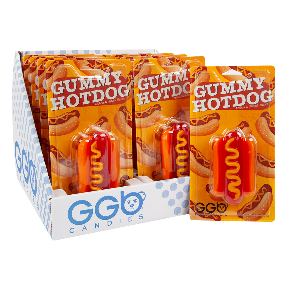Giant Gummy Hotdog 7 oz Blister Pack | Nassau Candy