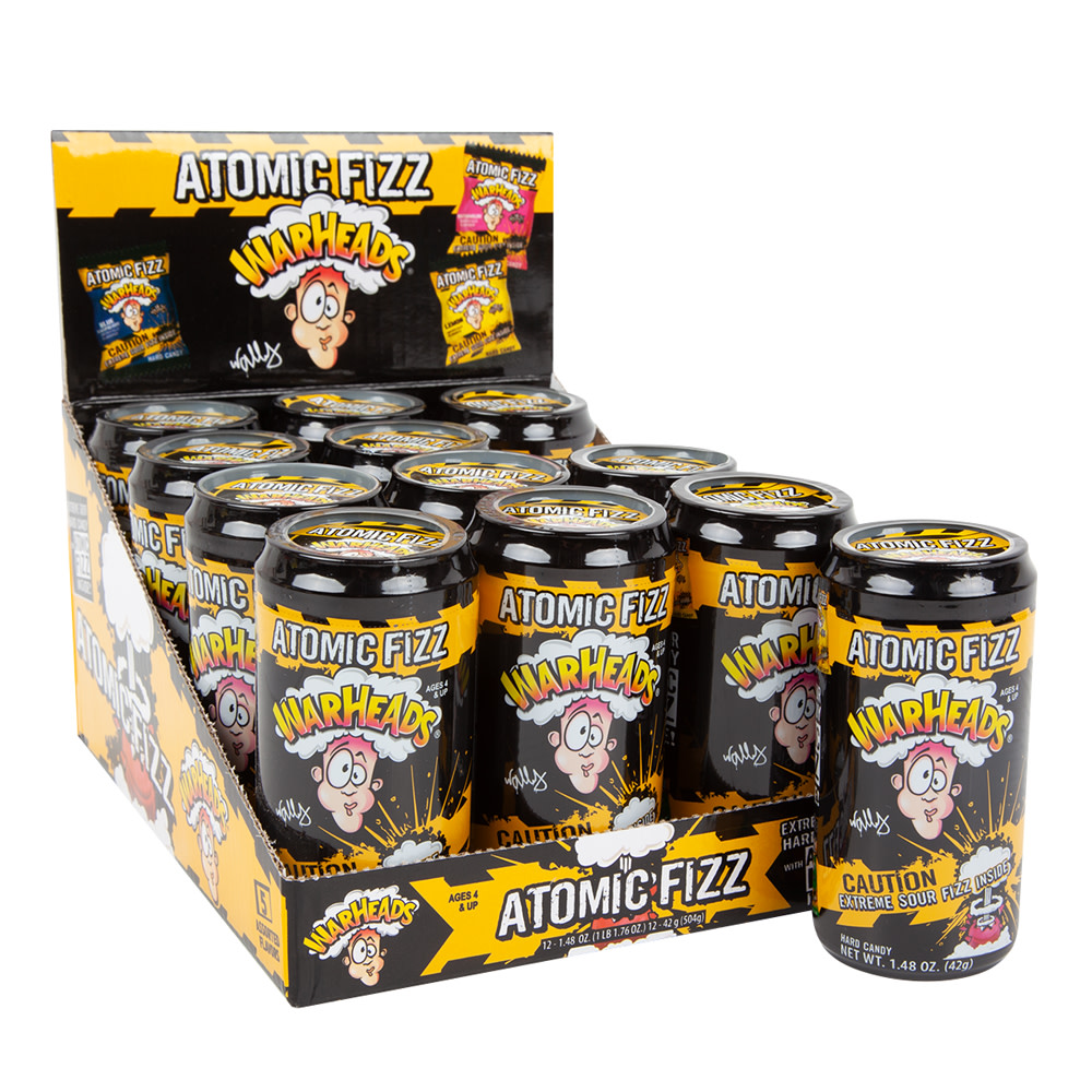 Warheads Atomic Fizz 1.48 oz Can | Nassau Candy