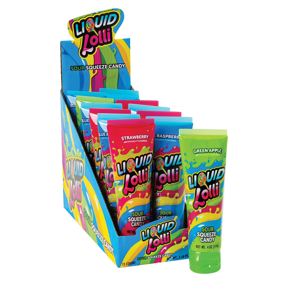 Liquid Lolli Sour Squeeze Candy 4 oz Tube | Nassau Candy