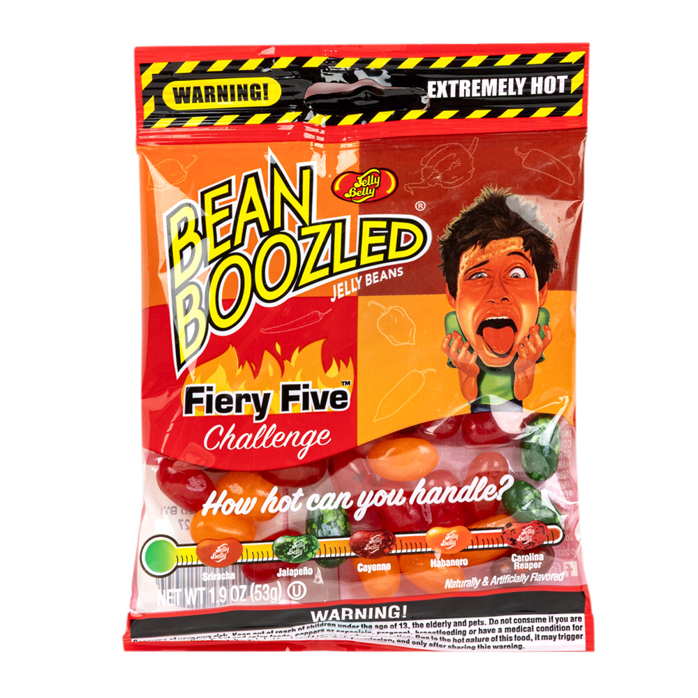 Jelly Belly BeanBoozled Fiery Five 1.9 oz Peg Bag | Nassau Candy