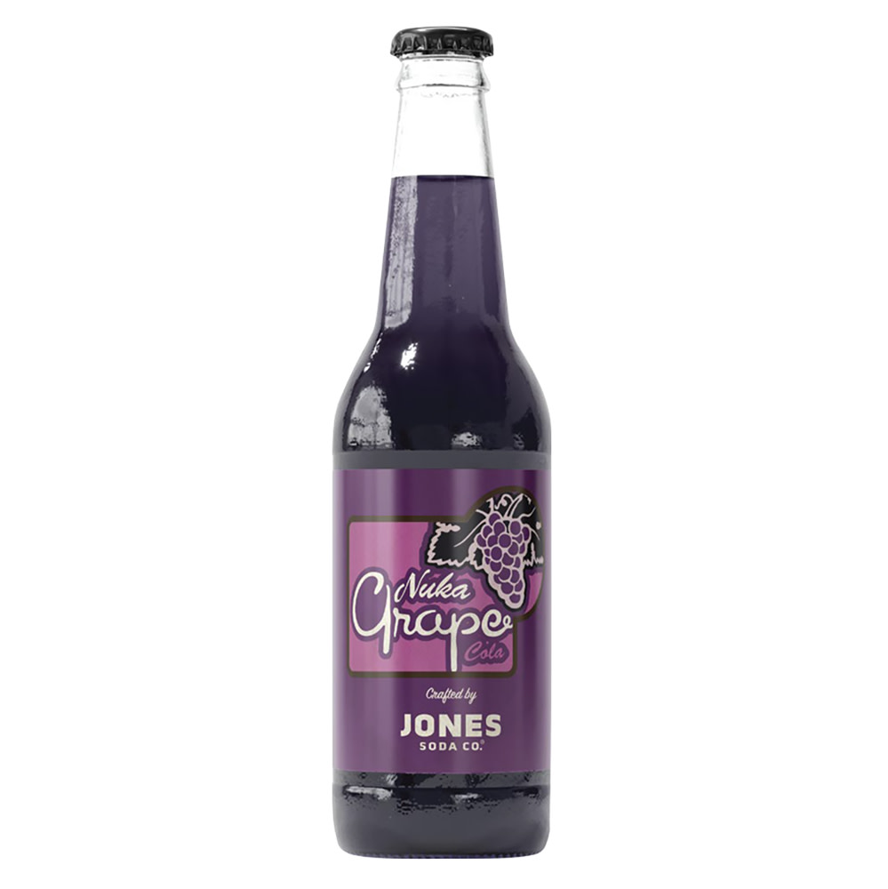 ヌカグレープ　1本　Nuka Grape Soda JONES SODA Jones Nuka Grape Cola 12 oz Bottle | Nassau Candy