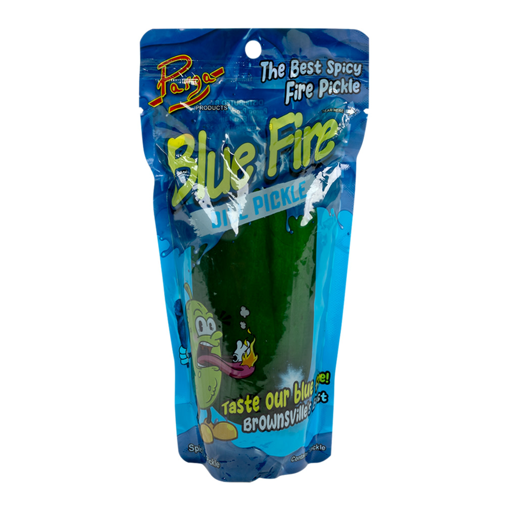 Parga Blue Fire Dill Pickle Pouch | Nassau Candy
