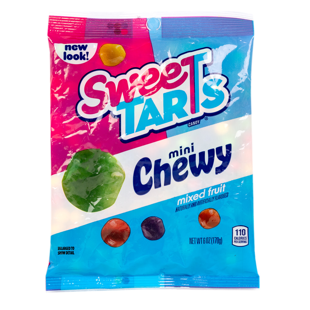 Sweetarts Mini Chewy Bites 5.25 Oz Peg Bag | Nassau Candy