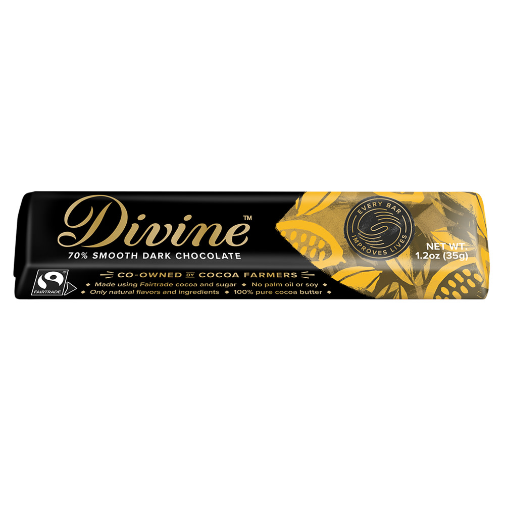 Divine Dark Chocolate Snack 1.2 oz Bar | Nassau Candy